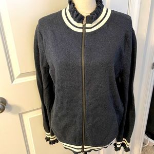 Treasure & Bond | Ruffle Trim Track Jacket